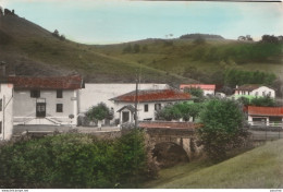 A28- DANCHARINEA - DANCHARIA - VISTA PARCIAL Y PUENTE SOBRE EL RIO LAPICHURI - (COULEURS - 2 SCANS) - Navarra (Pamplona)