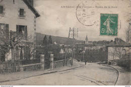 A27- 87) AMBAZAC (HAUTE VIENNE) ROUTE DE LA GARE - Ambazac