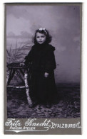 Photo Fritz Knecht, Pfalzburg I. L., Portrait De Hübsches Fille Avec Haarband Im Kleid  - Personnes Anonymes