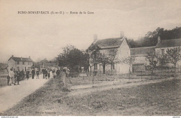 A23-91) BUNO BONNEVEAUX (SEINE ET OISE) ROUTE DE LA GARE - (ANIMEE - VILLAGEOIS - 2 SCANS) - Autres & Non Classés