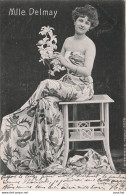 A22- ARTISTE FEMME -  MLLE DELMAY - ALTEROCCA TERNI 2079 - 0BLITERATION DE 1905 - 2 SCANS) - Artisti