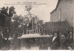 87) AIXE SUR VIENNE - OSTENSIONS 1932 - N° 9 - CHASSE D' UNE COMP. DE STE URSULE (FABR. DECOUX GAY DELLILE ) - (2 SCANS) - Aixe Sur Vienne