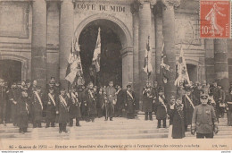 A17- GUERRE 14/18 - PARIS -  REMISE AUX INVALIDES DE SIX DRAPEAUX PRIS A L'ENNEMI - War 1914-18