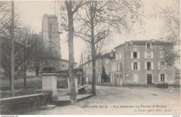 A15-32) LECTOURE (GERS) CLOCHER COTE LEVANT LE BASTION ET LA RUE NATIONALE - (2 SCANS) - Lectoure