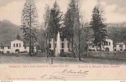 66) SAINT LAURENT DE CERDANS (PYRENEES ORIENTALES) CHATEAU DE L ISLE - ALBERT SERRADELL - (OBLITERATION 1903 - 2 SCANS) - Autres & Non Classés