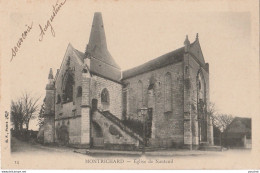 A14- 41) MONTRICHARD (LOIR ET CHER)  EGLISE DE NANTEUIL  - (OBLITERATION DE 1903 - 2 SCANS) - Montrichard