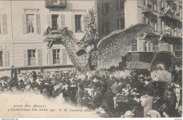 A13- 06) CARNAVAL DE NICE 1906 - S. M. CARNAVAL XXXIV  - (2 SCANS) - Carnevale