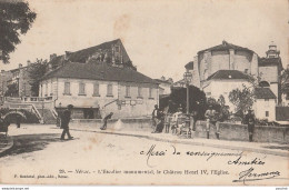 A12-47) NERAC - L' ESCALIER MONUMENTAL - LE  CHATEAU HENRI IV , L'EGLISE - (ANIMEE - OBLITERATION DE 1904 - 2 SCANS) - Nerac