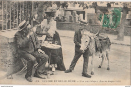 A9- 92) LE PLESSIS ROBINSON -  GENDRE ET BELLE MERE . UNE SALE BLAGUE , DOUCHE IMPROVISEE - (TRES ANIMEE - ANE )  - Donkeys
