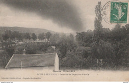 A8- 54) PONT A MOUSSON - GUERRE 1914 - 1915 - INCENDIE DE PAGNY  SUR MOSELLE - Pont A Mousson