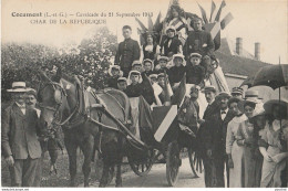 47) COCUMONT - CAVALCADE DU 21 SEPTEMBRE 1913 - CHAR DE LA REPUBLIQUE - CHEVAL - VILLAGEOIS - ( 2 SCANS ) - Autres & Non Classés