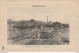 A5- 03) SAINT GERMAIN DES FOSSES (ALLIER) VUE GENERALE DE LA GARE - (2 SCANS)  - Andere & Zonder Classificatie