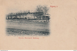 A3- 47) AGEN - LYCEE BERNARD PALISSY  - (CARTE PIONNIERE - 2 SCANS) - Agen