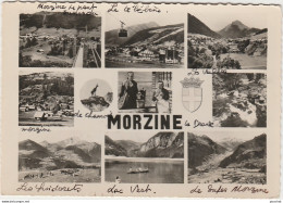 A2- 74) SOUVENIR DE MORZINE (HAUTE SAVOIE) MULTIVUES   - (OBLITERATION DE 1962 - 2 SCANS) - Morzine