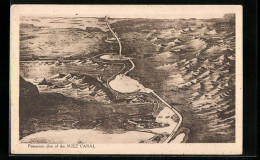 CPA Suez, Panoramic Plan Of The Canal  - Other & Unclassified