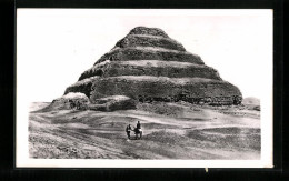 CPA Cairo, An Der Pyramide  - Autres & Non Classés