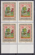 1986 , Mi 1858 ** (2) - 4 Er Block Postfrisch - Europäischer Kongreß Für Anästhesiologie , Wien - Unused Stamps