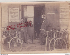 Fixe Devanture Commerce Vélo Bicyclette Publicité Paris-Nice 1926 Peugeot - Cyclisme