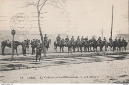 B20-94) RUEIL - LE COLONEL ET LES OFFICIERS DU 16° D 'ARTILLERIE - (2 SCANS) - Rueil Malmaison
