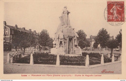 B13- 62) LENS - MONUMENT AUX MORTS (GUERRE 1914 - 1918) OEUVRE DE AUGUSTIN LECIEUX - Lens