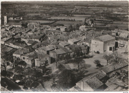 B10- 47) CASTILLONNES (LOT ET GARONNE) EN AVION AU DESSUS DE... LE THEATRE  - (2 SCANS) - Autres & Non Classés