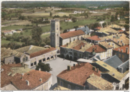 B10-47) CASTILLONNES (LOT ET GARONNE) VUE AERIENNE SUR LE CENTRE - (2 SCANS) - Autres & Non Classés