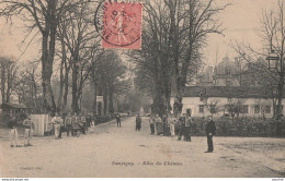 B8- 55) SAMPIGNY (MEUSE)  ALLEE DU CHATEAU  - (ANIMEE - MILITAIRES - VILLAGEOIS) - Other & Unclassified