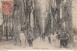 B8- 55) SAMPIGNY (MEUSE)  ALLEE DU PARC - (ANIMEE - MILITAIRES) - Autres & Non Classés