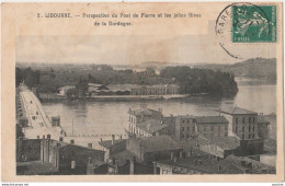 B7-33)  LIBOURNE (GIRONDE) PERSPECTIVE DU PONT DE PIERRE ET LES JOLIES RIVES DE LA DORDOGNE - Libourne