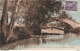 B6- 77)  ENVIRONS D'ESBLY - MONTRY (SEINE ET MARNE) LE PONT DE LA DHUYS SUR LE MORIN - (ANIMEE - BARQUE) - Autres & Non Classés