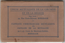 BORDEAUX - CLINIQUE CHIRURGICALE MUTUALISTE DE LA GIRONDE E DE SA REGION - CARNET COMPLET DE 12 CPA  - (TOUS LES SCANS) - Bordeaux