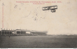 B4- GRANDE SEMAINE D AVIATION DE CHAMPAGNE ( AOUT 1909 ) PAULHAN EN PLEIN VOL - ( EDITEUR BLANCHART , REIMS -  2 SCANS) - Fliegertreffen