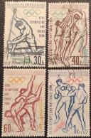 CECOSLOVACCHIA 1963 GIOCHI OLIMPICI DI TOKIO  4 VALORI - Used Stamps