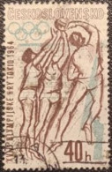 CECOSLOVACCHIA 1963 GIOCHI OLIMPICI DI TOKIO  VOLLEY - Used Stamps