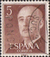 Espagne Poste Obl Yv: 867 Mi:1053a Ed:1160 General Franco (TB Cachet Rond) - Used Stamps