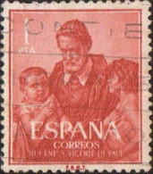 Espagne Poste Obl Yv: 978 Mi:1192 Ed:1297 San Vicente De Paul (Obl.mécanique) - Usados