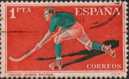 Espagne Poste Obl Yv: 991 Mi:1205 Ed:1310 Hockey Sobre Patines (cachet Rond) - Usados