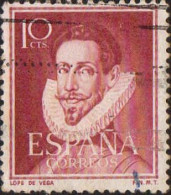 Espagne Poste Obl Yv: 822 Mi:955 Lope De Vega (Obl.mécanique) - Usados