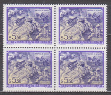 1986 , Mi 1859 ** (4) - 4 Er Block Postfrisch - Freimarke : Stifte Und Klöster - Propstei St. Gerold - Unused Stamps