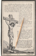 Priester, Prêtre, Abbé, Joannes Thoris, Watou, Gent, Leisele, Leysele, Poperinge, Poperinghe, 1869 - Devotion Images