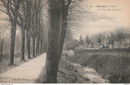 62) HESDIN (PAS DE CALAIS) LA TOUR DE CHAUSSEE - 1920 - (2 SCANS) - Hesdin