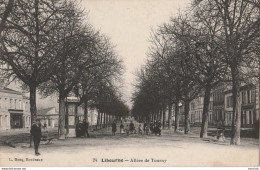 C14-33) LIBOURNE - ALLEES DE TOURNY - ANIMEE - PERSONNAGES - 1915 - (  2 SCANS )  - Libourne