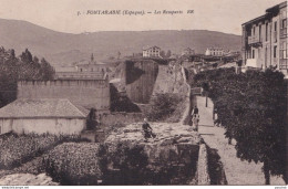 C13- FONTARABIE - LES REMPARTS - ANIMEE - ( 2 SCANS ) - Guipúzcoa (San Sebastián)