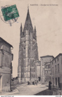 C7-17) SAINTES -  CLOCHER DE SAINT  EUTROPE - ANIMEE - HABITANTS  - 1908  - Saintes