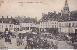 C5-62) HESDIN (PAS DE CALAIS) LE MARCHE SUR LA GRAND ' PLACE - TRES ANIMEE - 1906 - ( 2 SCANS ) - Hesdin