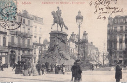 C5-59) LILLE - MONUMENT DU GENERAL FAIDHERBE  - ANIMEE -  1905 - Lille