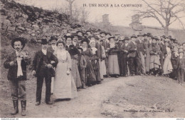 19) UNE NOCE A LA CAMPAGNE + TAMPON GARE DE BRIVE COMMISSAIRE MILITAIRE - EDIT. BESSOT - GUIONIE - BRIVE - 3 SCANS - Brive La Gaillarde