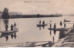 C3-60) RIEUX (OISE) LA PECHE AU BORD DE L OISE - ( TRES ANIMEE - 2 SCANS ) - Autres & Non Classés