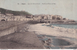 C3- ALGER - QUARTIER  BAB EL OUED - BOULEVARD FRONT DE MER - 1905 -  ( 2 SCANS ) - Alger