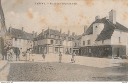 C19-58) TANNAY (NIEVRE) PLACE DE L' HOTEL DE VILLE - ( ANIMEE - 2 SCANS ) - Tannay